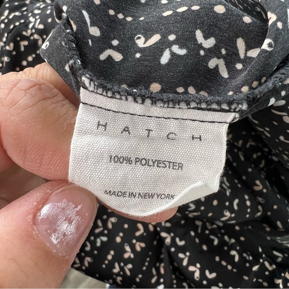 Hatch Jensie Maternity Pants Size 2-Black with blush/cream print - Picture 7 of 10